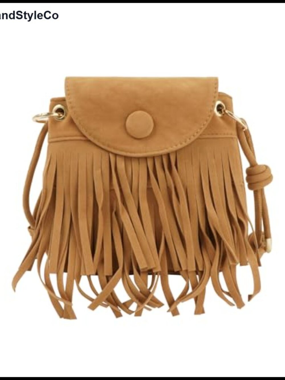 Mini Faux Suede Crossbody Bag with Tassel Cell Phone Pouch Wallet